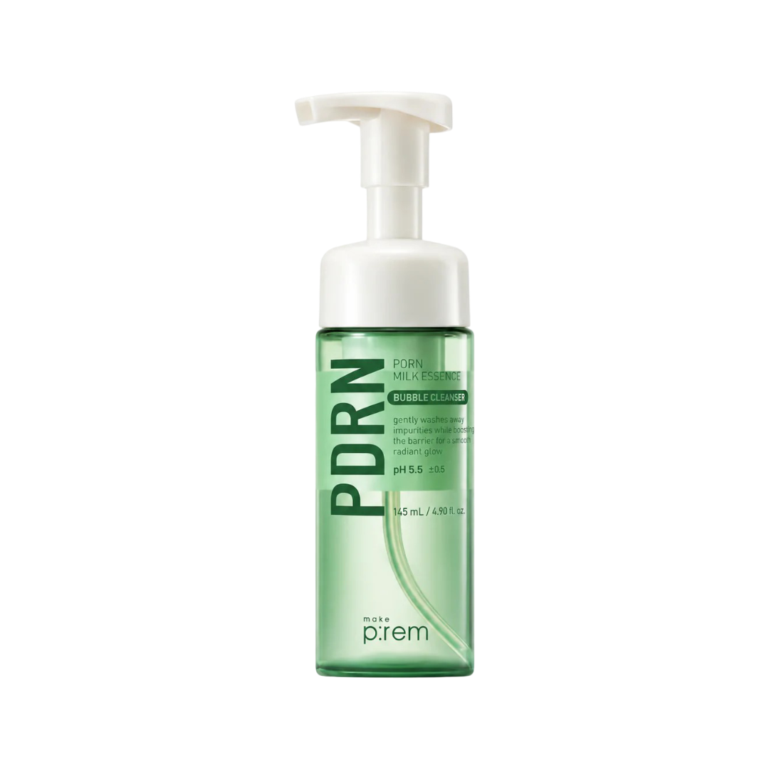 MAKE PREM PDRN MILK ESSENCE BUBBLE CLEANSER 